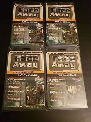 *Lot Of 4* Face Away Face Camouflage 24 Camo Strips Mossy Oak Break Up Stick On • $14.99