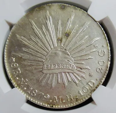Mexico 1879-Mo MH Silver 8 Reales KM-377.10 NGC Unc Details • $278.38