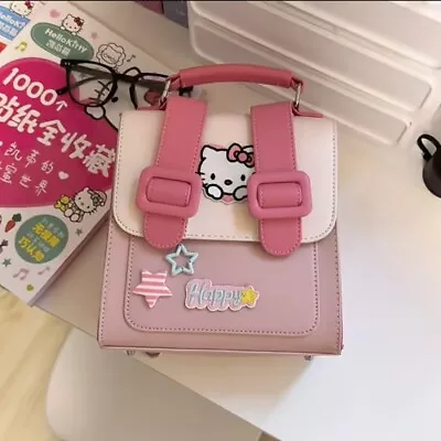 Girls Hello Kitty Backpack Bag Mini Bag School Travel Gift Cartoon • $64.86