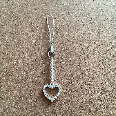 Handmade Pretty  Heart Mobile  Phone Charm/pencil Case / Bag Charm 🎁 • £3