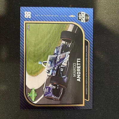 /99- 2024 Parkside Indycar Indy Car Blue Foil Marco Andretti Indy 500 #144 • $9