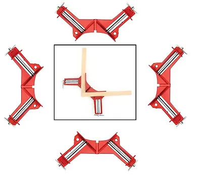 4x Right Angled Mitre Corner Vice Picture Frame Clamp Jaw 3   DIY Carpenter Wood • £9.79