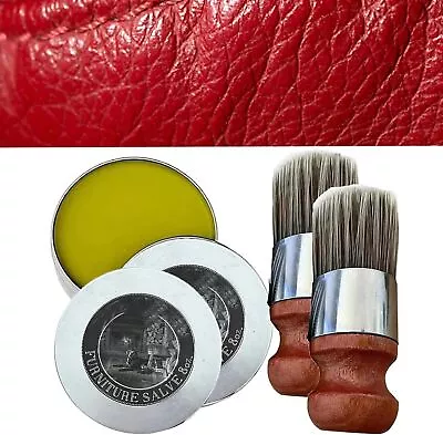 Wise Owl Furniture Salve For Leather Salve/Leather With Boar Bristl Brush Bundle • $8.10