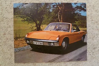 1970 Porsche 914-6 Roadster Showroom Advertising Sales Poster RARE! Awesome L@@K • $14.95