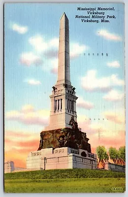 Postcard Mississippi Memorial Vicksburg National Military Park Posted 1947 • $4.50