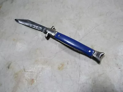 Vintage 1960s70s The Ideal USA Stiletto Type Pocketknife Blue Manual • $65