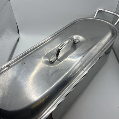 $39.97 • Buy Inox Stainless Steel 18/C Fish Poacher Steamer. VTS Made In Italy EUC