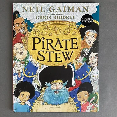 Pirate Stew By Neil Gaiman Chris Riddell Double SIGNED Bookplate Hardcover 1st  • £49.99