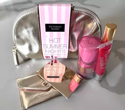 Victoria's Secret Gold Kit:Instant Bronzing Shimmer PowderLipglossRollerball • $89.50