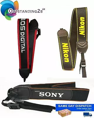 Camera Shoulder Neck Embroided Sling Strap Belt For Nikon Canon Sony UK Stock • £7.10