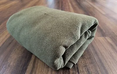$27 • Buy Olive Green Wool Army Military Blanket 57  X 72 