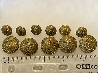 UNKNOWN Massachusetts State Militia Uniform Buttons • $395.95