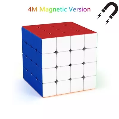 Magnetic 4x4x4 Cube  MOYU  4M Magnetic 4x4 Speed Cube Professional Magic Cube • $27.99