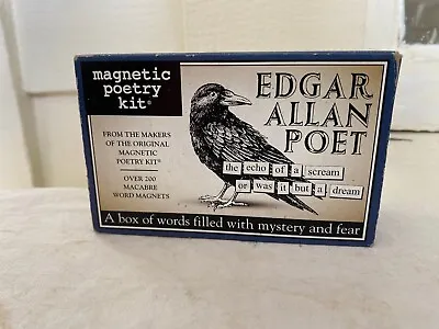 NEW Edgar Allan Poe Poet Magnetic Poetry Kit By Dave Kapell Over 200 Magnets • $10