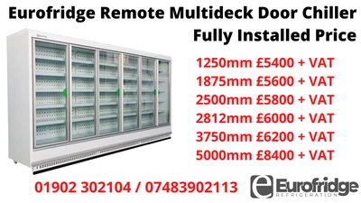 £9.99 • Buy New Remote Multideck Door Dairy Cabinet Chiller | All Sizes | Installed Price