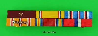  WWII Navy Philippines Asia Pacific Service Mounted 6 Ribbon Bar - WW2  • $26.95