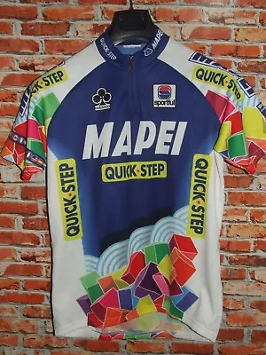 Mapei Quickstep SPORTFUL Bike Cycling Jersey Shirt Maillot Cyclism Size XL • $31.58