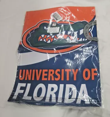 University Of Florida Gator Burlap Garden Flag 12.5  X 18  2-side New Sealed • $24.95