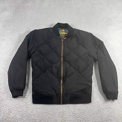 Eddie Bauer Jacket Mens S Down EB Original 1936 Skyliner Black Quilted Coat • $68.88