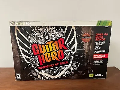 $900 • Buy Xbox 360 Guitar Hero Warriors Of Rock Band Bundle | Sealed New
