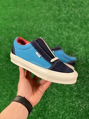 Vans Old Skool Low Mens Colorblock Casual Sneakers Blue Black NEW Sz 7 / W- 8.5 • $43.20