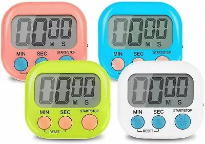 £2.99 • Buy Large LCD Digital Kitchen Cooking Timer Count Down Clock Loud Alarm Stopwatch UK