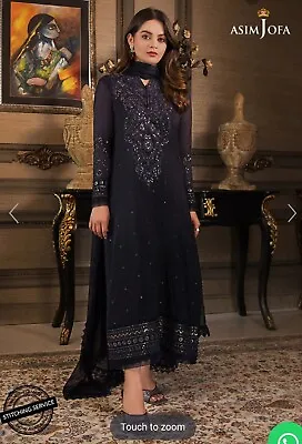 £59 • Buy Asim Jofa Original Stitched Shalwar Kameez Pakistani Indian Wedding Party Dress