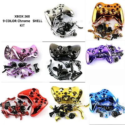 $18.50 • Buy Xbox 360 Controller Full  Chrome  Shell Cover Buttons Mod