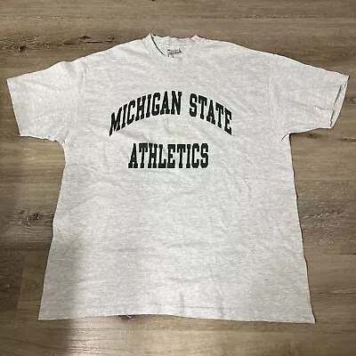 Vtg Champion Michigan State Athletics Shirt USA Made Sz XXL • $19.99