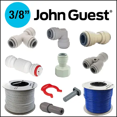 £3.99 • Buy John Guest 3/8  Push Fit Fittings For Drinks Dispense, Water, Brewery, Caravan