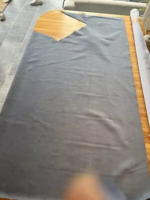 Warwick Plush Fabric Dark Grey (probably Thunder) Colour  86cm X 106cm • £6