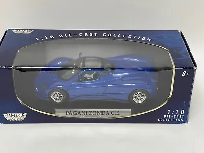 1/18 Motor Max Pagani Zonda C12  In Blue • $39.95