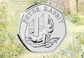 £28.99 • Buy Beatrix Potter 50p Coins Jemima Puddle-Duck, Peter Rabbit 16,17,18,19 & 20