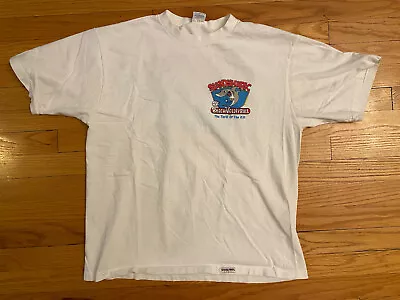 Vintage 90s Sand Shark Beach Volleyball T Shirt Mens L Crazy Shirts Made In USA • $18