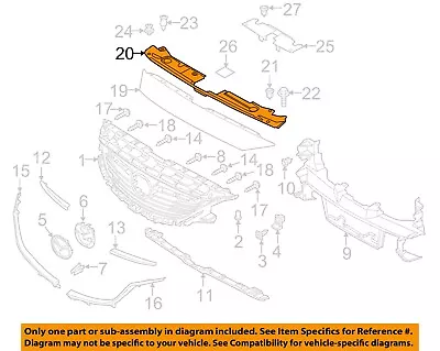 MAZDA OEM 14-17 6 Front Bumper Grille Grill-Upper Bracket GHP950717D • $24.21