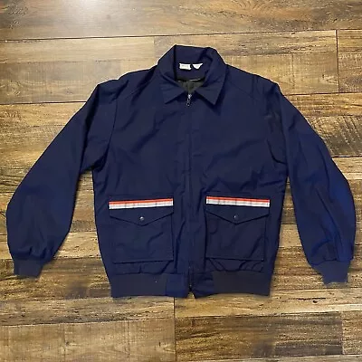 Vintage USPS Blue Coat Jacket Mens Size 42 SZ L REGULAR Postal US Mail Carrier • $65