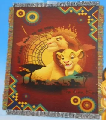 New Can't Wait To Be King The Lion King Simba Tapestry Throw Gift Blanket Movie • $17.56