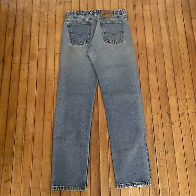 Vintage Levis 505 Orange Tab Straight Leg Blue Jeans Men’s Size 30x31 Light Wash • $32