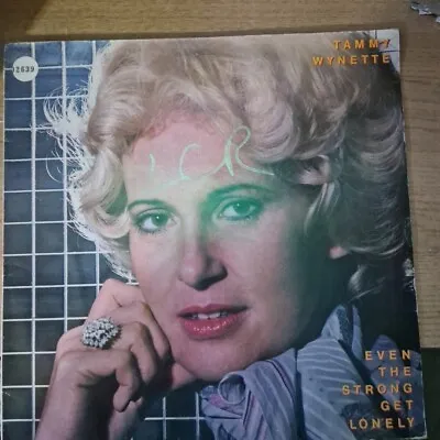 Tammy Wynette Even The Strong Get Lonely 12 Inch Vinyl Demo Record Lp • £4
