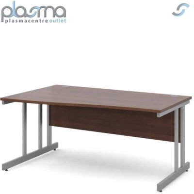 £361.90 • Buy DSK Momento 1600mm Left Hand Wave Desk - Walnut