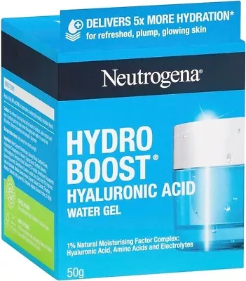 Neutrogena Hydro Boost Hyaluronic Acid Water Gel Hydrating Face Moisturiser 50g • $26.99