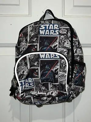 Pottery Barn Kids PBK Preschool Size Mini Backpack Star Wars Print • $10