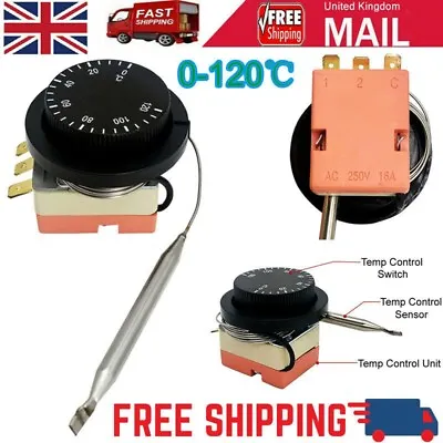 £11.69 • Buy Cooling Fan Thermostat Switch 12V Electric Radiator Temperature W/ Control Probe