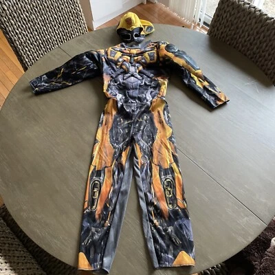 $18.99 • Buy Transformers Bumblebee Halloween Costume Kids Jumpsuit Sz 5/6 🔥🔥🔥
