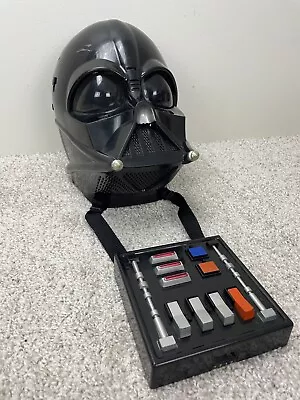 Hasbro Collectible Star Wars Darth Vader Talking Helmet Voice Changer Mask Black • £43.79