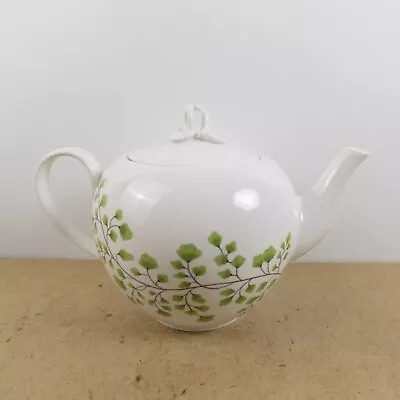 Martha Stewart Maidenhair Fern Green Teapot Macy's Ceramic • $39.99