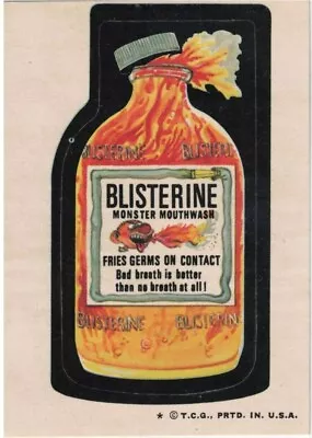 1974 Topps Original  Wacky Packages 6th Blisterine • $3