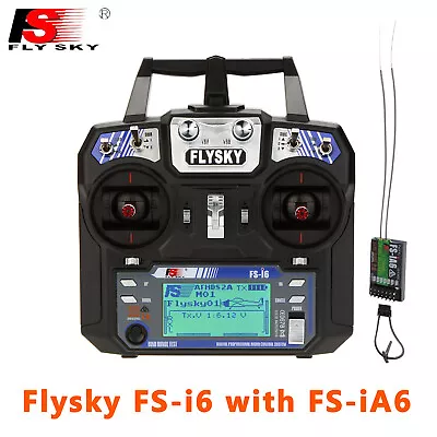 Flysky FS-i6 AFHDS 2A 2.4GHz 6CH Transmitter&FS-iA6 Receiver For RC Glider L3C6 • $52.98