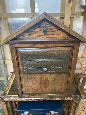 £220 • Buy Antique Arts And Crafts Solid Wood Postbox 
