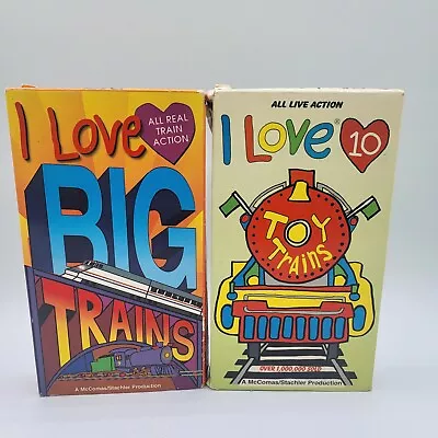 I Love Big Trains/Toy Trains VHS LOT Of 2 McComas/Stachler Production  • $9.99